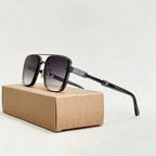Aviator Sunglasses Metal Frame Gradient Lens – Draven