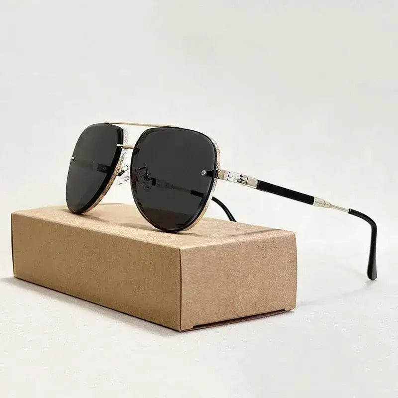Aviator Sunglasses Metal Frame Gradient Lenses – Soren