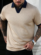 Mens Polo Shirt Contrast Binding Knit Short Sleeve – Valron
