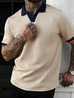 Mens Polo Shirt Contrast Binding Knit Short Sleeve – Valron