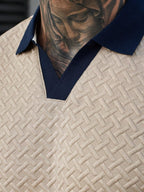 Mens Polo Shirt Contrast Binding Knit Short Sleeve – Valron