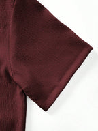 Mens Pant and Shirt Set Jacquard Short Sleeve Button-Up – Tarlen