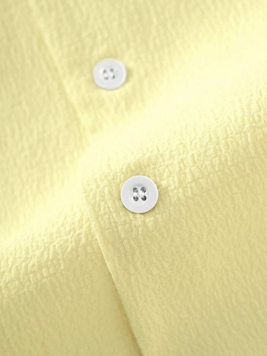 Mens Pant and Shirt Set Jacquard Short Sleeve Button-Up – Tarlen