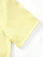 Mens Pant and Shirt Set Jacquard Short Sleeve Button-Up – Tarlen