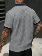 Mens Polo Shirt Contrast Binding Knit Short Sleeve – Valron
