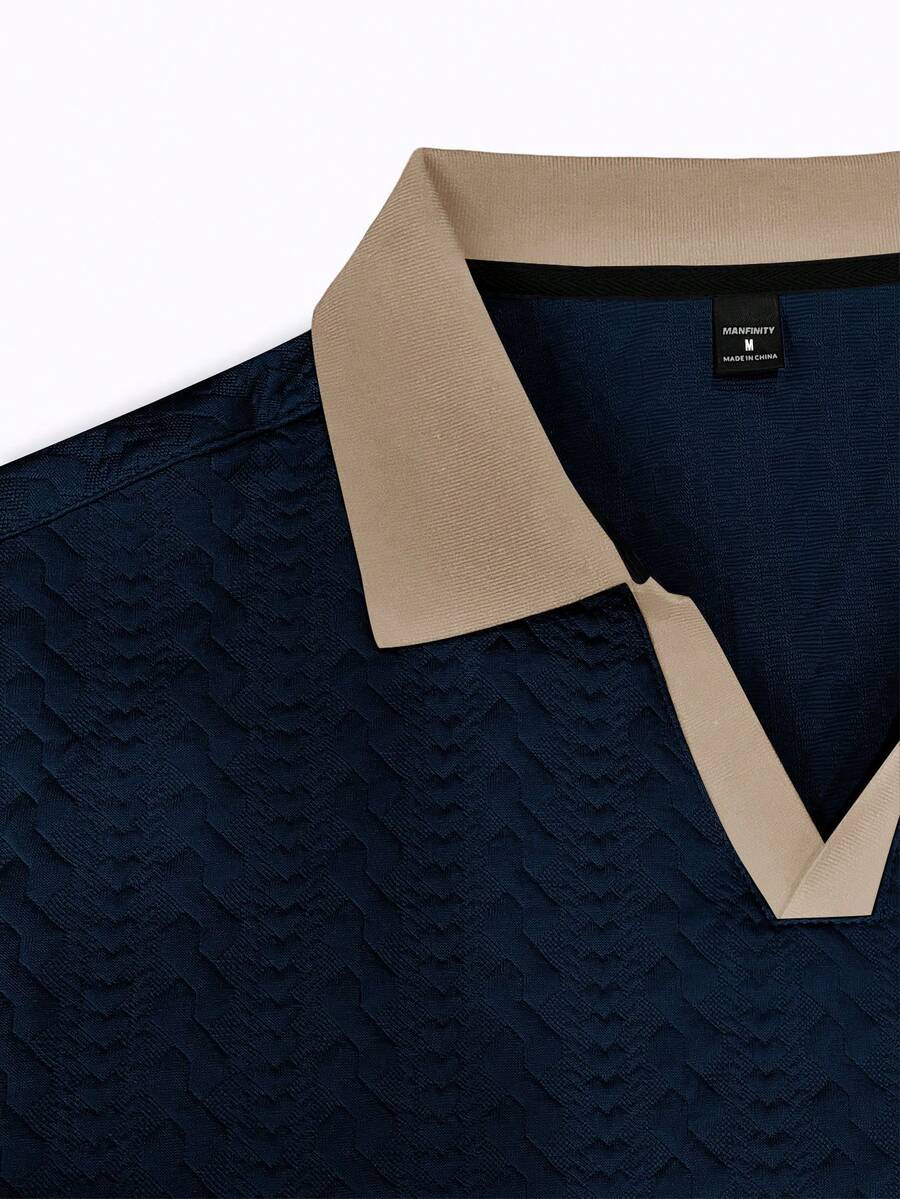 Mens Polo Shirt Contrast Binding Knit Short Sleeve – Valron