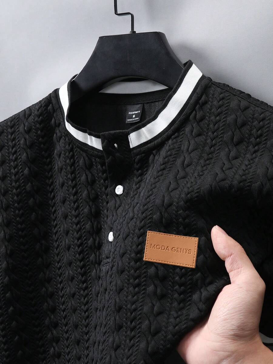 Mens Polo Shirt Contrast Binding Knit Short Sleeve – Valron