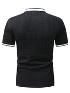 Mens Polo Shirt Contrast Binding Knit Short Sleeve – Valron