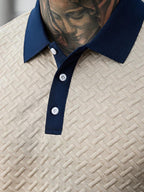 Mens Polo Shirt Contrast Binding Knit Short Sleeve – Valron