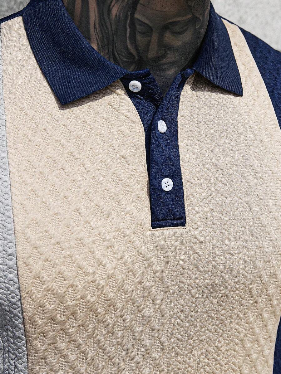 Mens Polo Shirt Contrast Binding Knit Short Sleeve – Valron