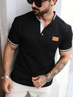 Mens Polo Shirt Contrast Binding Knit Short Sleeve – Valron