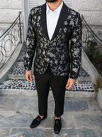 Mens Trouser Suit Shawl Collar Blazer Two-Piece Set – Vandro
