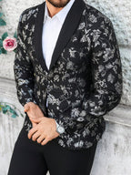 Mens Trouser Suit Shawl Collar Blazer Two-Piece Set – Vandro
