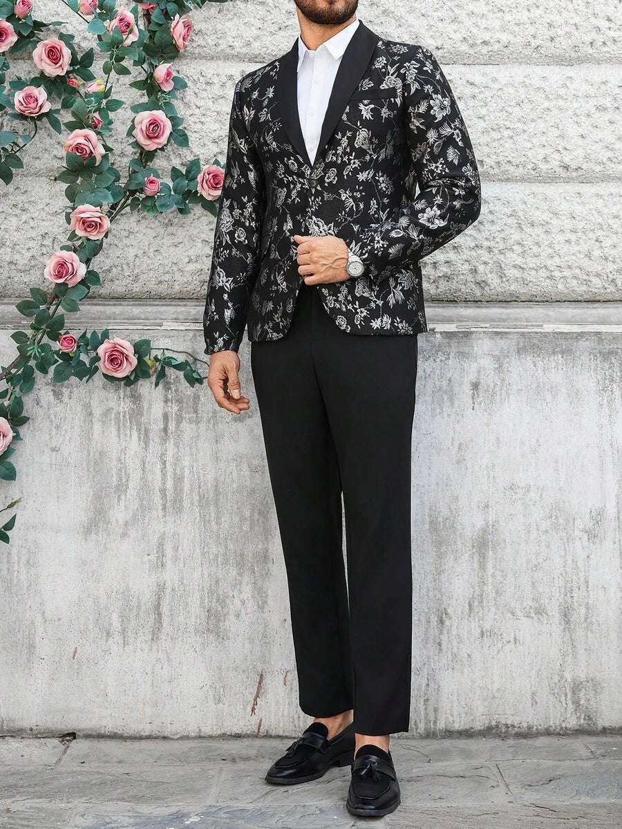 Mens Trouser Suit Shawl Collar Blazer Two-Piece Set – Vandro