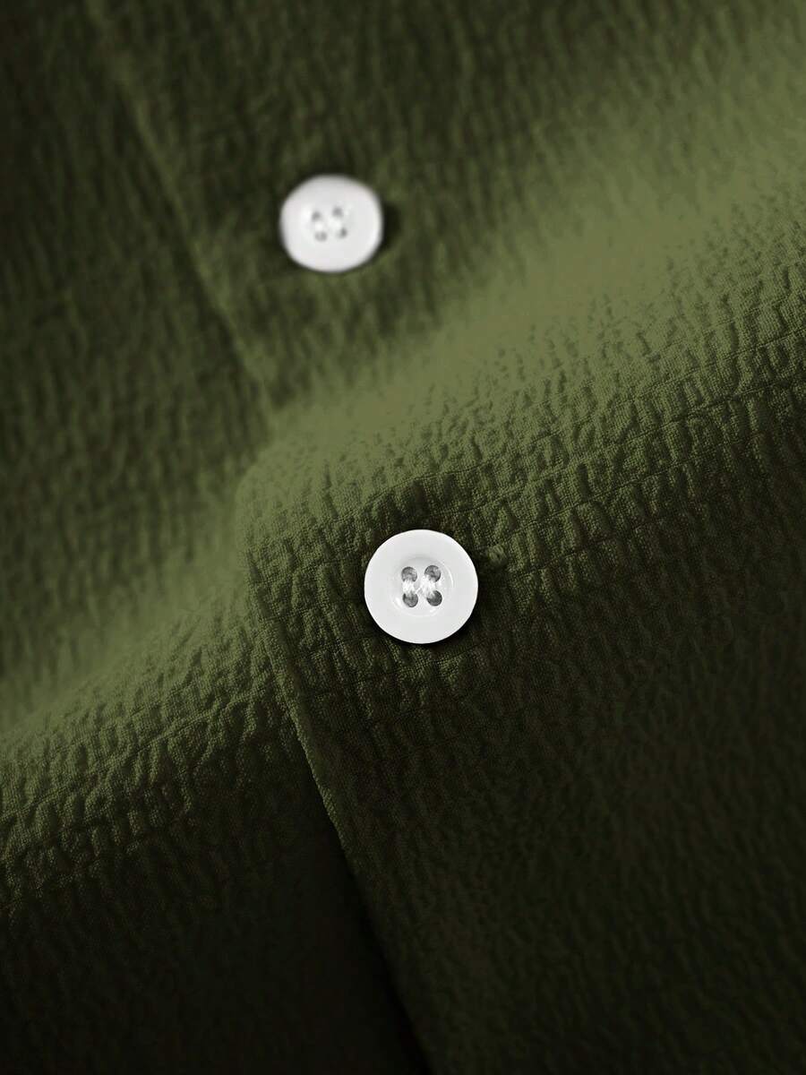 Mens Pant and Shirt Set Jacquard Short Sleeve Button-Up – Tarlen