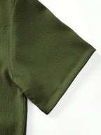 Mens Pant and Shirt Set Jacquard Short Sleeve Button-Up – Tarlen