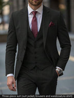 Mens Trouser Suit Shawl Collar Blazer Two-Piece Set – Vandro