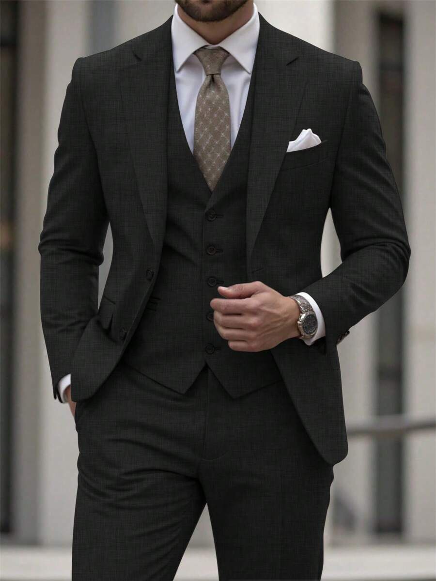 Mens Trouser Suit Shawl Collar Blazer Two-Piece Set – Vandro