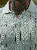 Mens Polo Shirt Contrast Binding Knit Short Sleeve – Valron