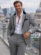 Mens Trouser Suit Shawl Collar Blazer Two-Piece Set – Vandro