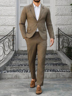 Mens Trouser Suit Shawl Collar Blazer Two-Piece Set – Vandro