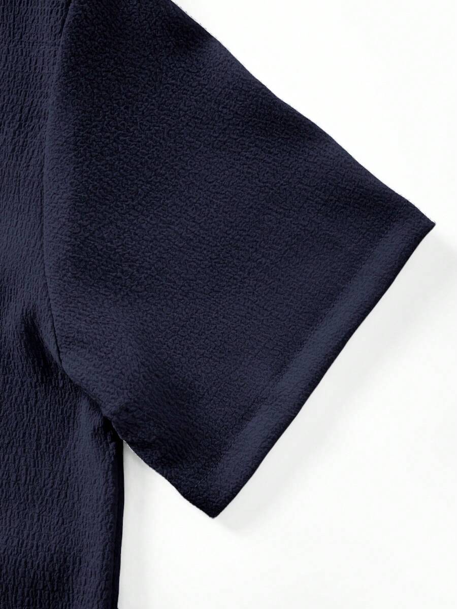 Mens Pant and Shirt Set Jacquard Short Sleeve Button-Up – Tarlen