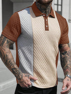 Mens Polo Shirt Contrast Binding Knit Short Sleeve – Valron