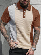 Mens Polo Shirt Contrast Binding Knit Short Sleeve – Valron