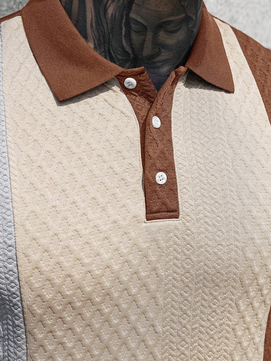 Mens Polo Shirt Contrast Binding Knit Short Sleeve – Valron