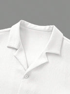 Mens Pant and Shirt Set Jacquard Short Sleeve Button-Up – Tarlen