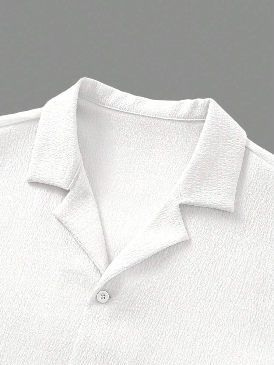 Mens Pant and Shirt Set Jacquard Short Sleeve Button-Up – Tarlen