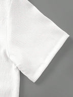 Mens Pant and Shirt Set Jacquard Short Sleeve Button-Up – Tarlen