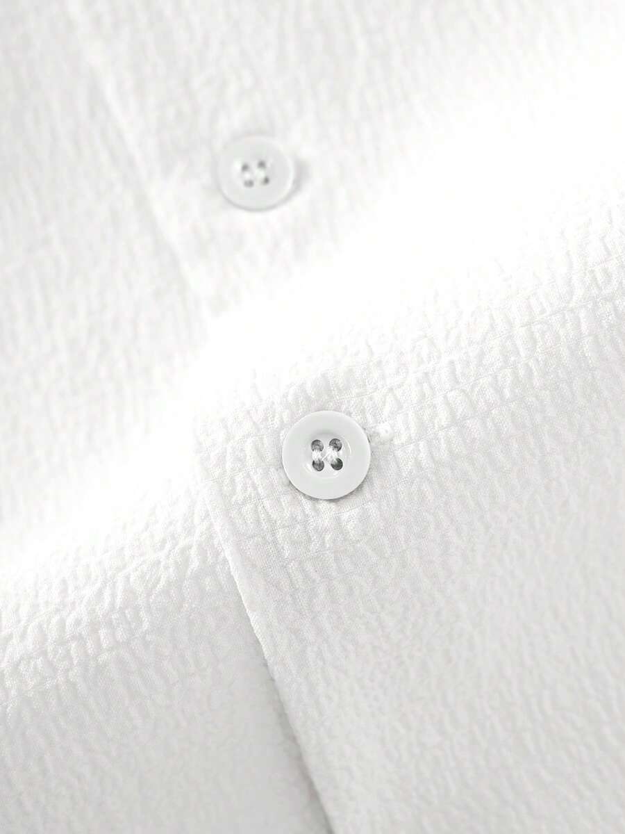Mens Pant and Shirt Set Jacquard Short Sleeve Button-Up – Tarlen