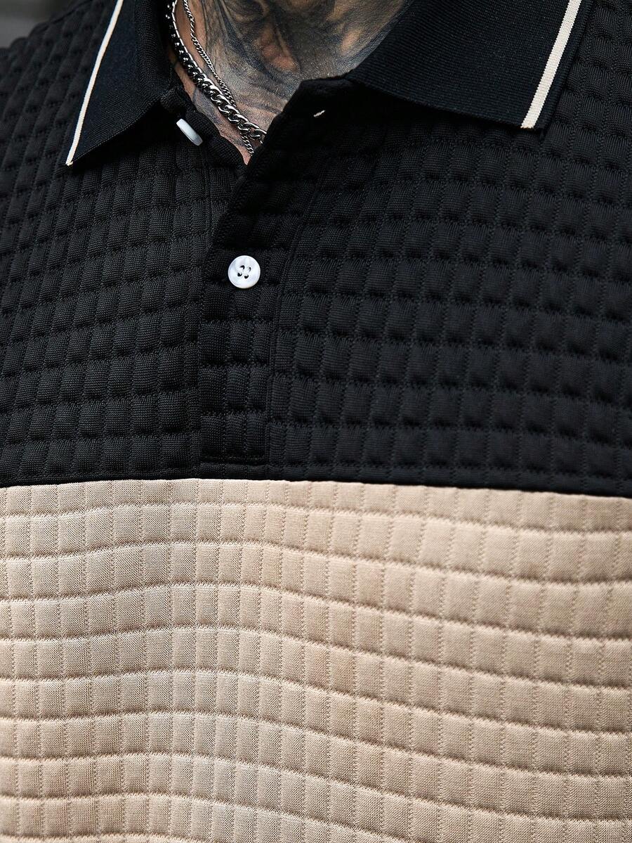 Mens Polo Shirt Contrast Binding Knit Short Sleeve – Valron