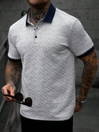 Mens Polo Shirt Contrast Binding Knit Short Sleeve – Valron