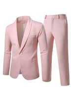 Mens Trouser Suit Shawl Collar Blazer Two-Piece Set – Vandro