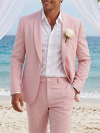 Mens Trouser Suit Shawl Collar Blazer Two-Piece Set – Vandro