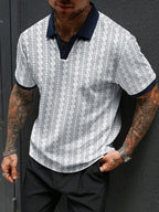 Mens Polo Shirt Contrast Binding Knit Short Sleeve – Valron