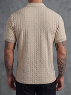 Mens Polo Shirt Contrast Binding Knit Short Sleeve – Valron