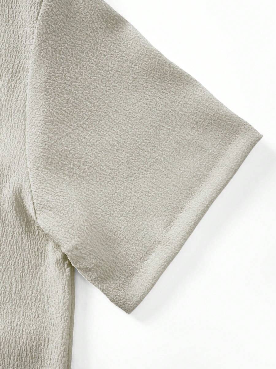 Mens Pant and Shirt Set Jacquard Short Sleeve Button-Up – Tarlen