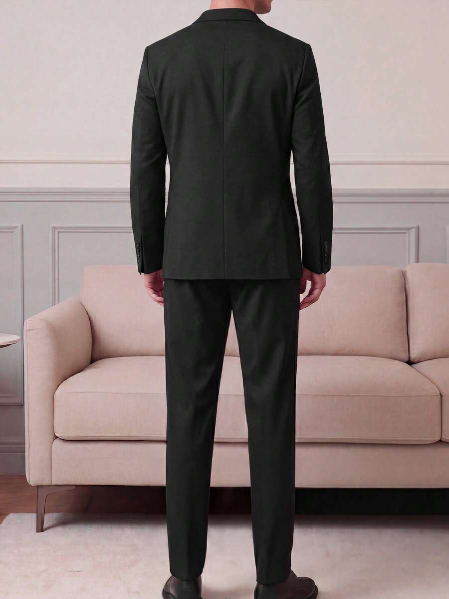Mens Trouser Suit Shawl Collar Blazer Two-Piece Set – Vandro
