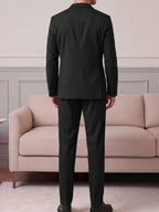 Mens Trouser Suit Shawl Collar Blazer Two-Piece Set – Vandro