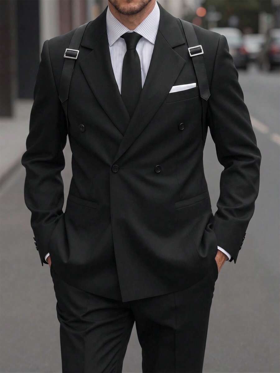 Mens Trouser Suit Shawl Collar Blazer Two-Piece Set – Vandro