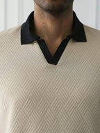 Mens Polo Shirt Contrast Binding Knit Short Sleeve – Valron