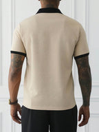 Mens Polo Shirt Contrast Binding Knit Short Sleeve – Valron
