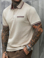 Mens Polo Shirt Contrast Binding Knit Short Sleeve – Valron