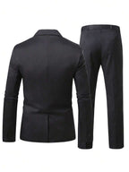 Mens Trouser Suit Shawl Collar Blazer Two-Piece Set – Vandro