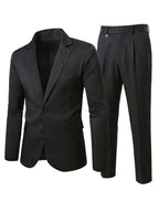 Mens Trouser Suit Shawl Collar Blazer Two-Piece Set – Vandro