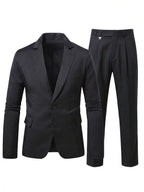 Mens Trouser Suit Shawl Collar Blazer Two-Piece Set – Vandro