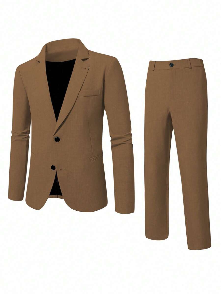 Mens Pant Suit 2-Piece Blazer Set Regular Fit – Nalven